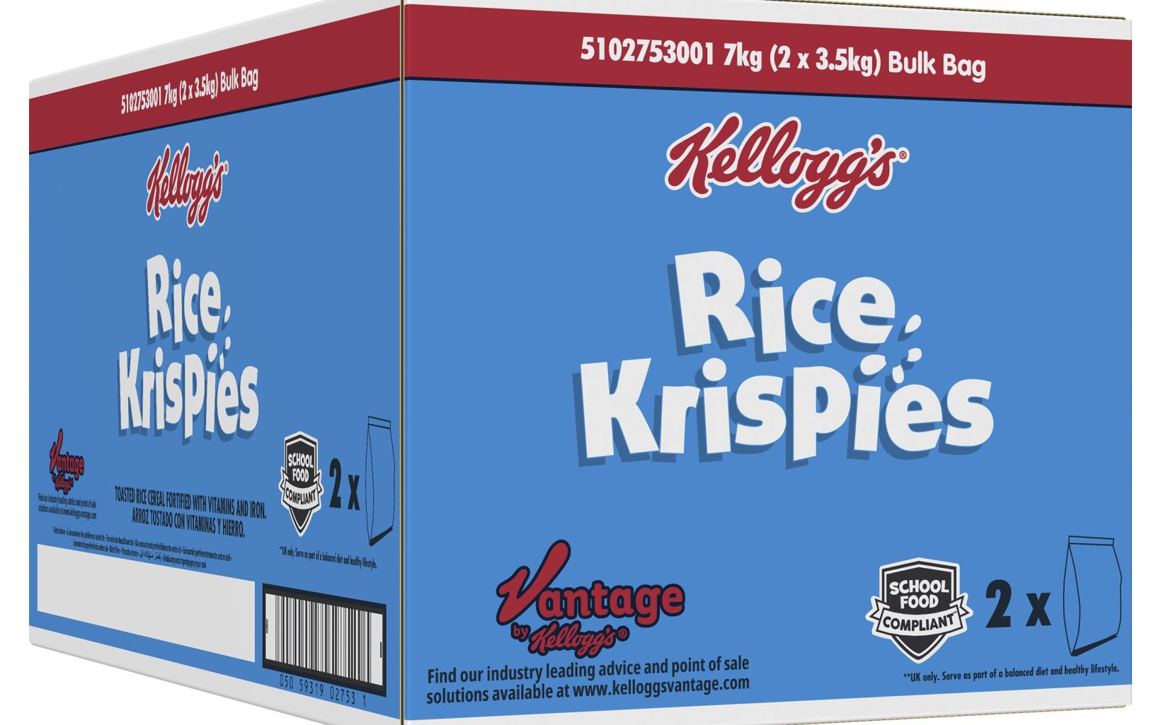 16952 Rice Krispies 7kg Bulk Pack 2