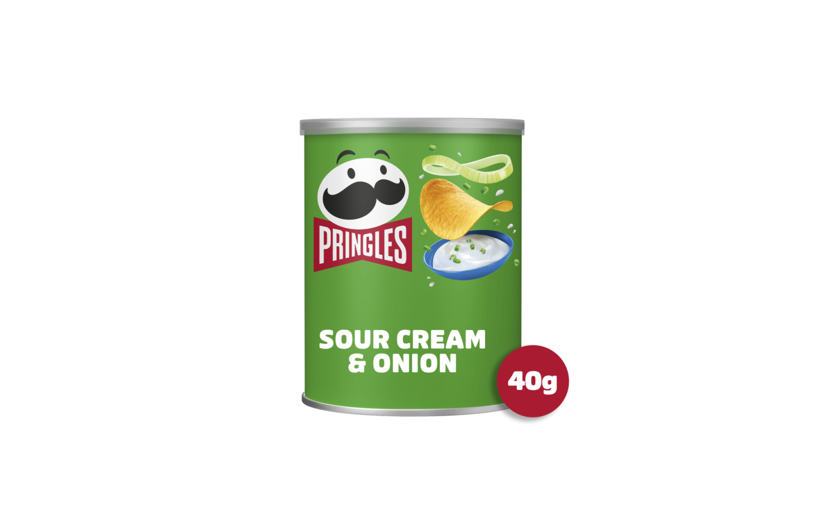 28913 Pringles Sour Cream And Onion 40g Straight Pack V2