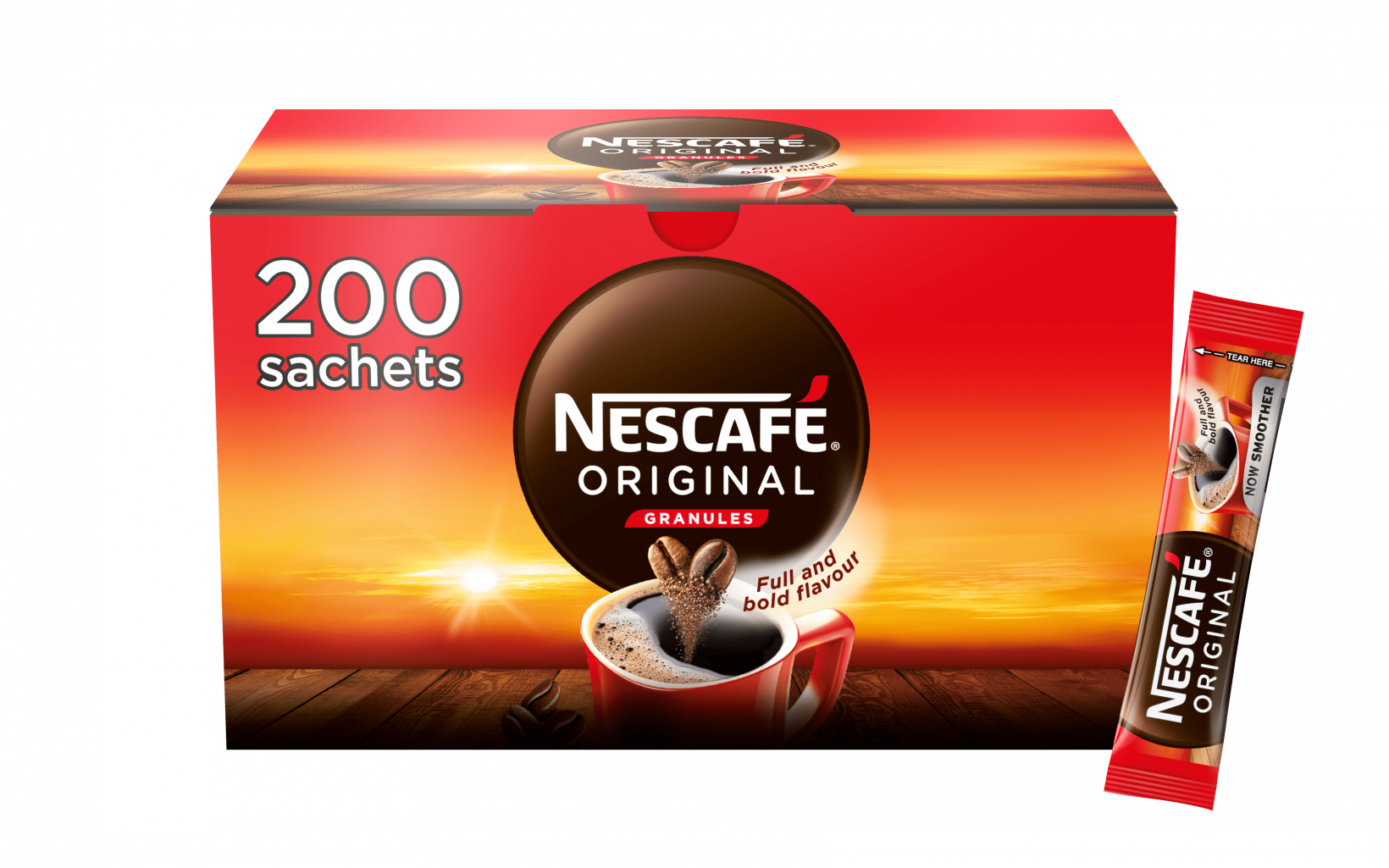 8222 Nescafe Original 200x1 8g Stickpack Outer Carton Cgi Front Mhi