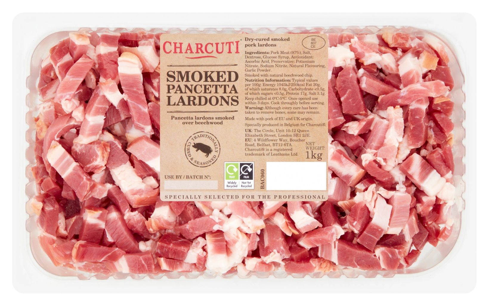 41173 Smoked Pancetta Lardons 1kg