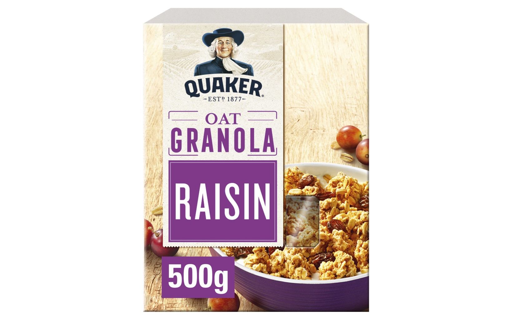 42945 Quaker Oat Granola 500g Res T14 Dec 20