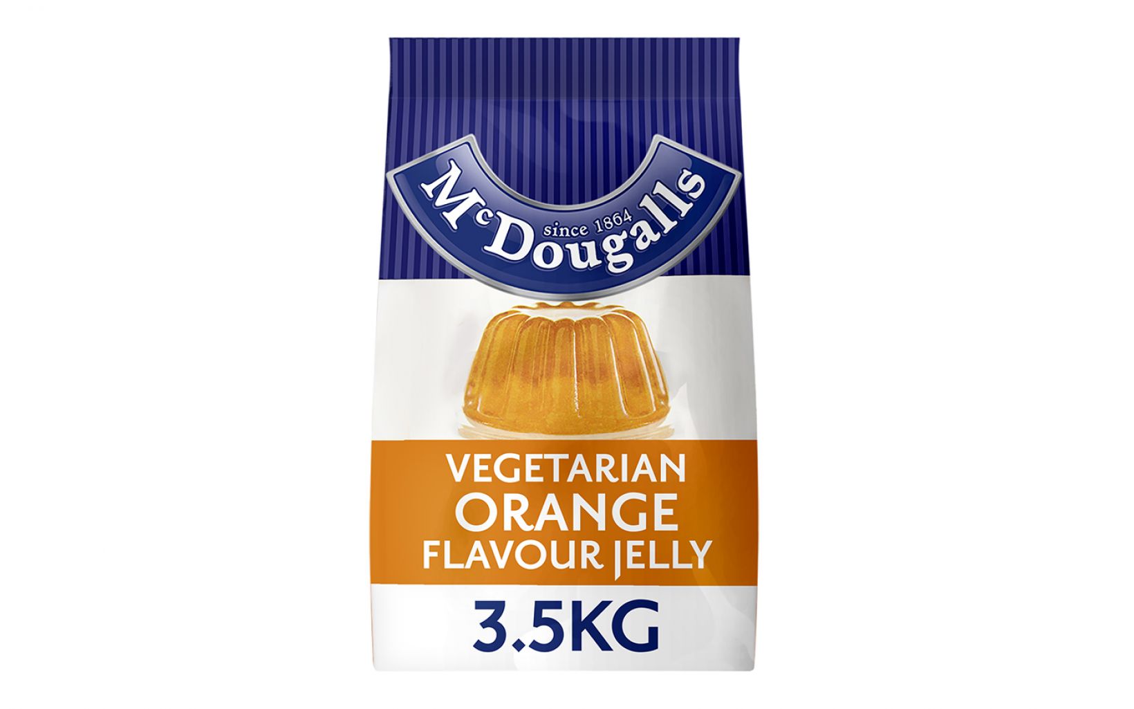 10838 Mcdougalls Vegetarian Orange Flavour Jelly Bag 3500g Edit