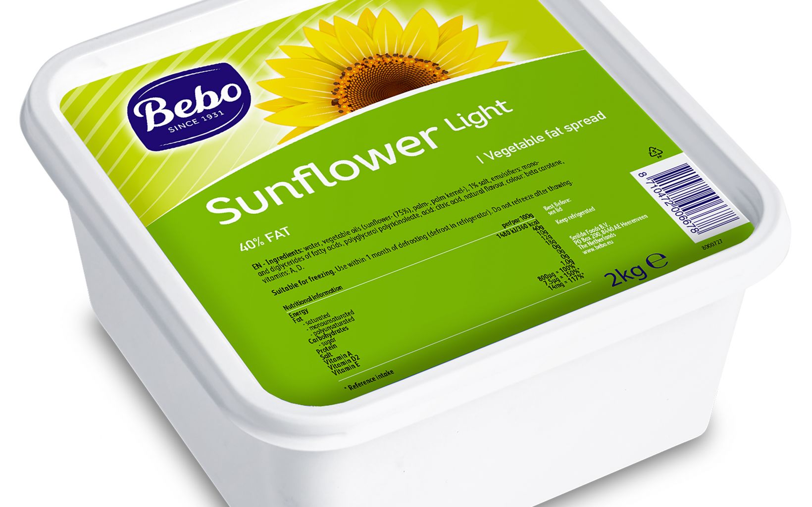 Holdsworth Foods Light Sunflower Spread Bebo Holdsworth Foods Light Sunflower Spread Bebo