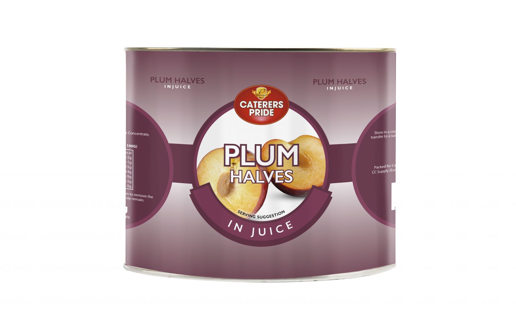 29683 Plm1100 Cp Plum Halves In Juice 2600g Nov22