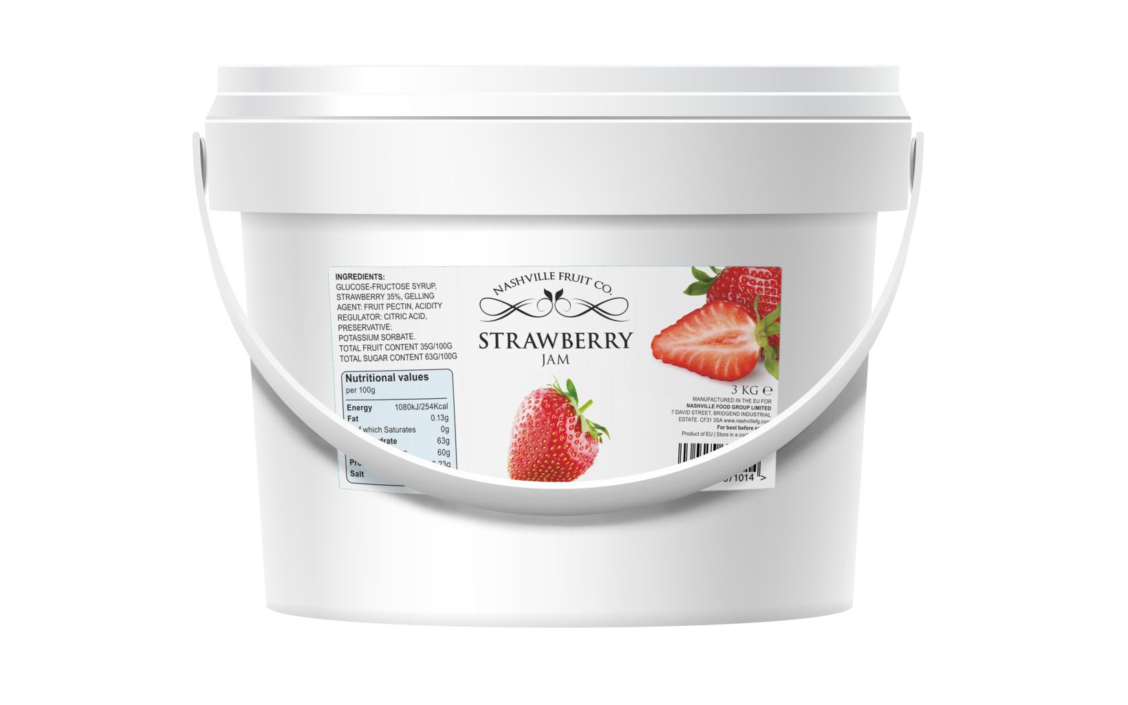 43443 Strawberry Bucket 3kg 1 Res